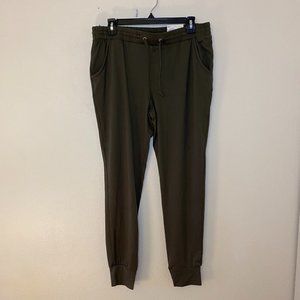 Army green jogger sweatpants